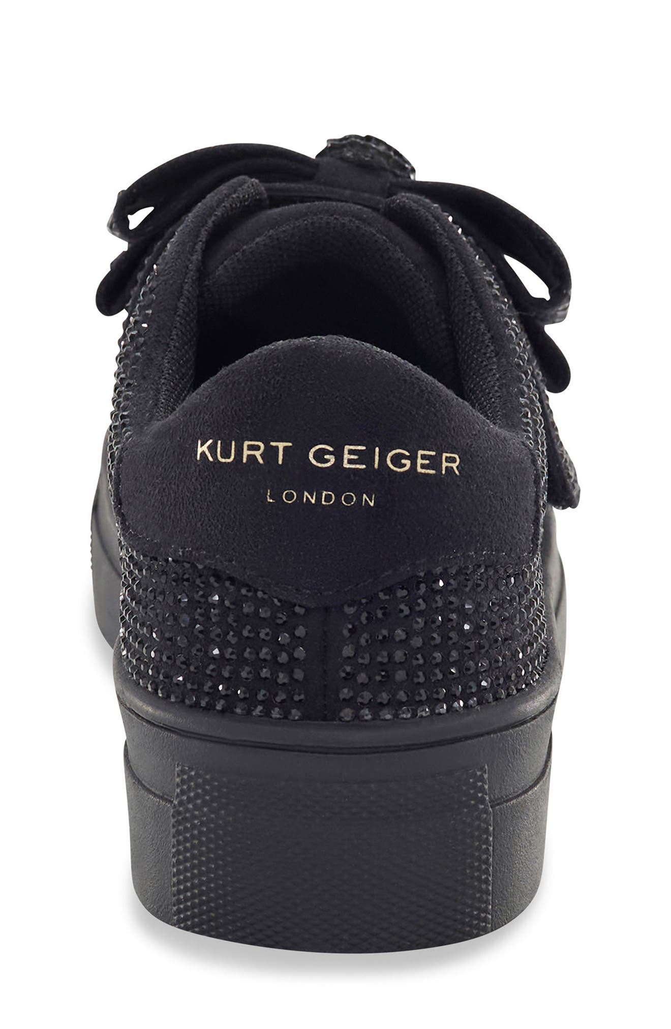 Kurt Geiger London Kids' Mini Laney Bow Sneaker, Alternate, color, Black