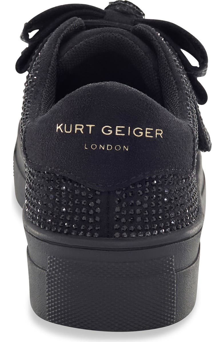 Kurt Geiger London Kids' Mini Laney Bow Sneaker, Alternate, color, Black