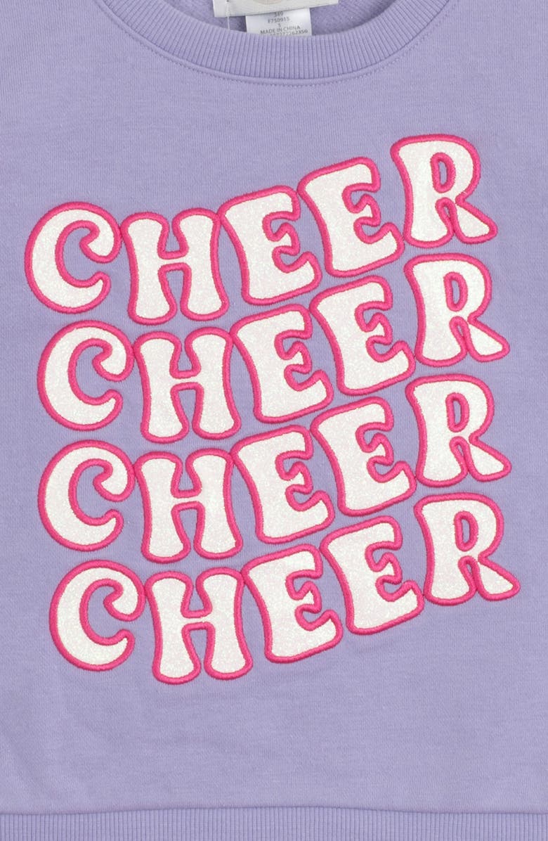 Rare Editions Kids' French Terry Top & Tutu Skirt Set, Alternate, color, Lavender