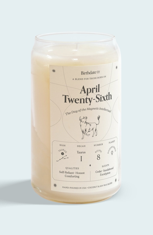 Birthdate Co. The April Birthday Candle In April 26th
