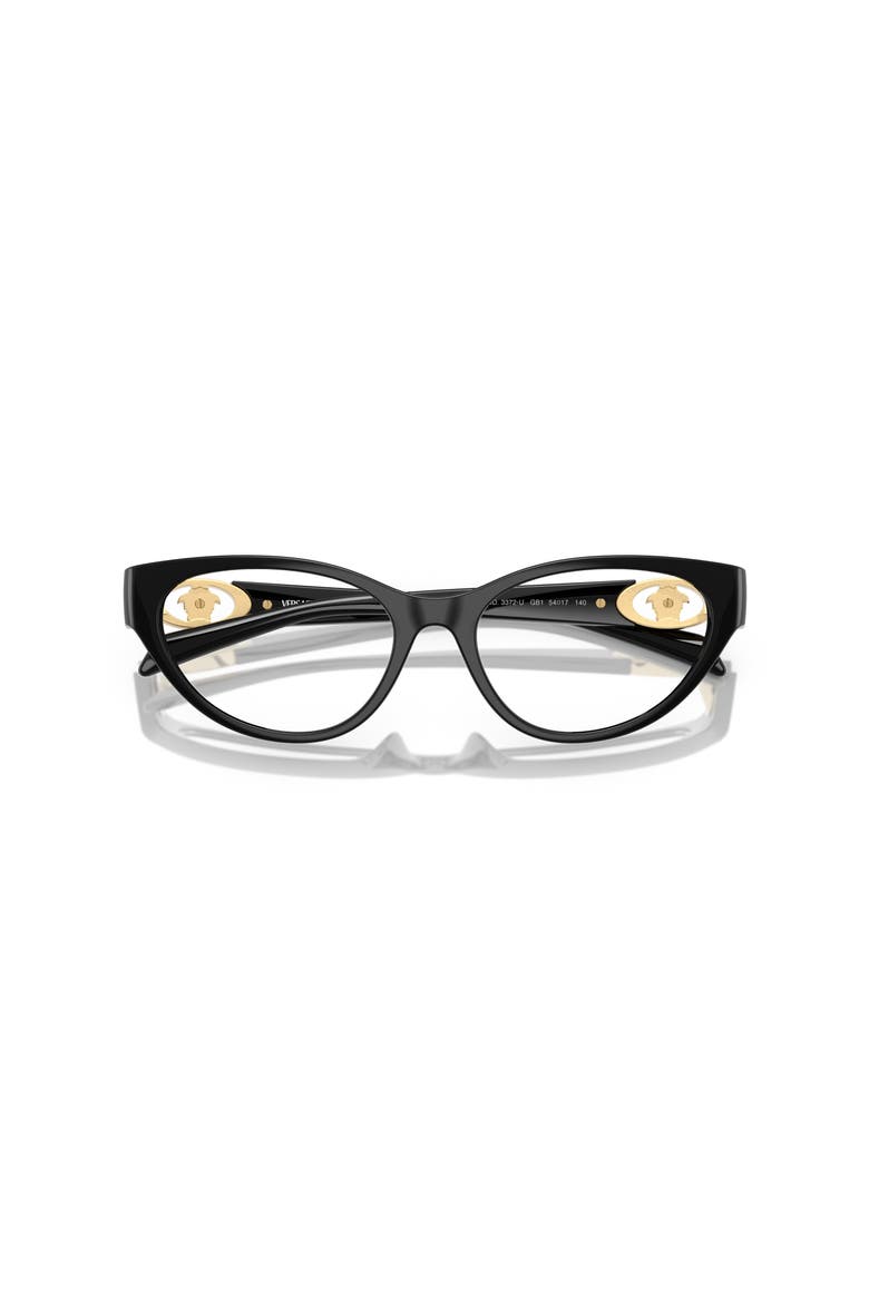 54mm Cat Eye optical glasses, Alternate, color, Black