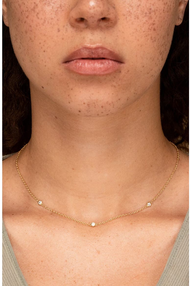 Satellite Necklace, Alternate, color, Gold