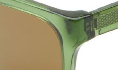 Eyebobs Kvetcher 53mm Square Polarized Sunglasses In Green Crystal