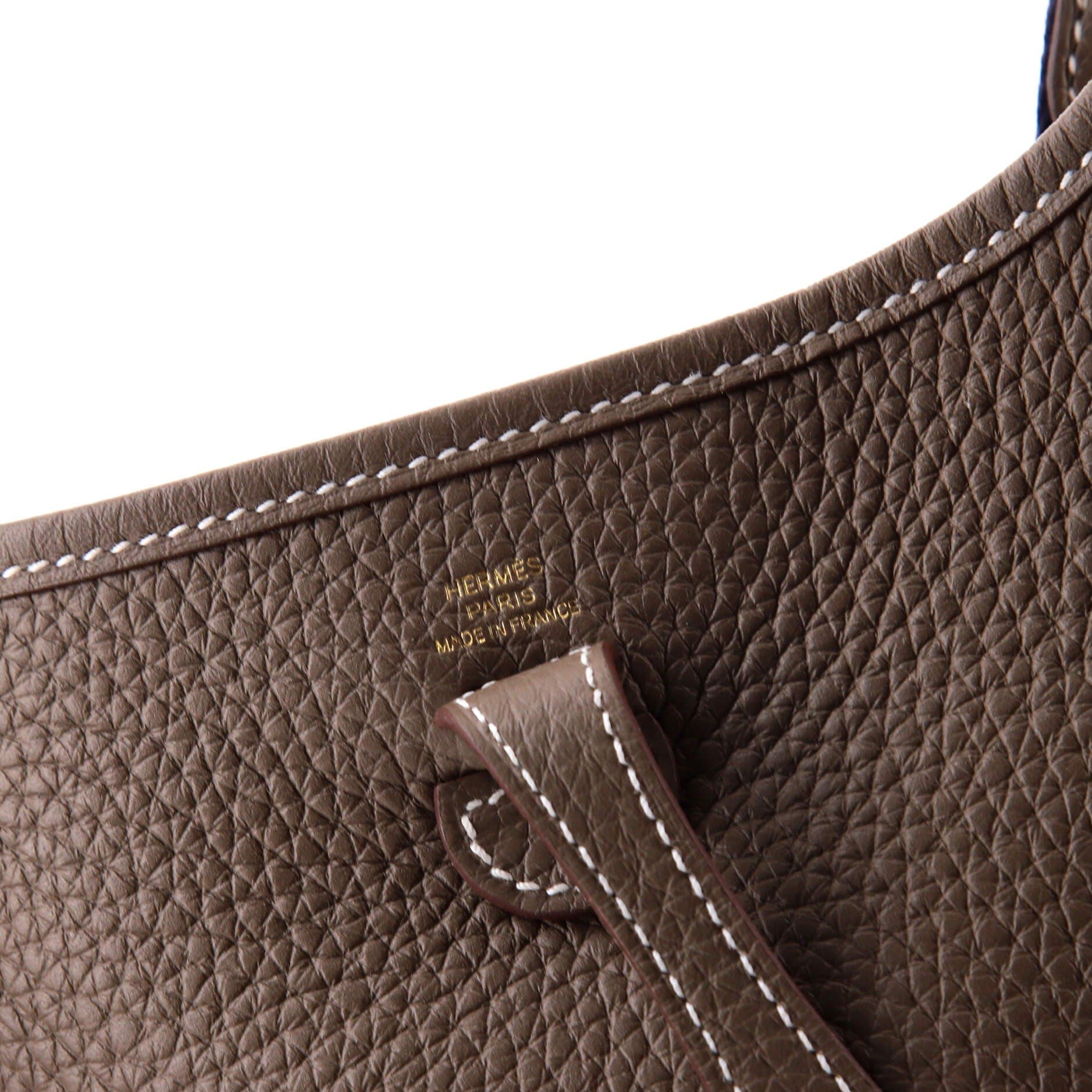 Pre-Owned Hermes Evelyne Bag Gen III Clemence TPM, Alternate, color, Etoupe