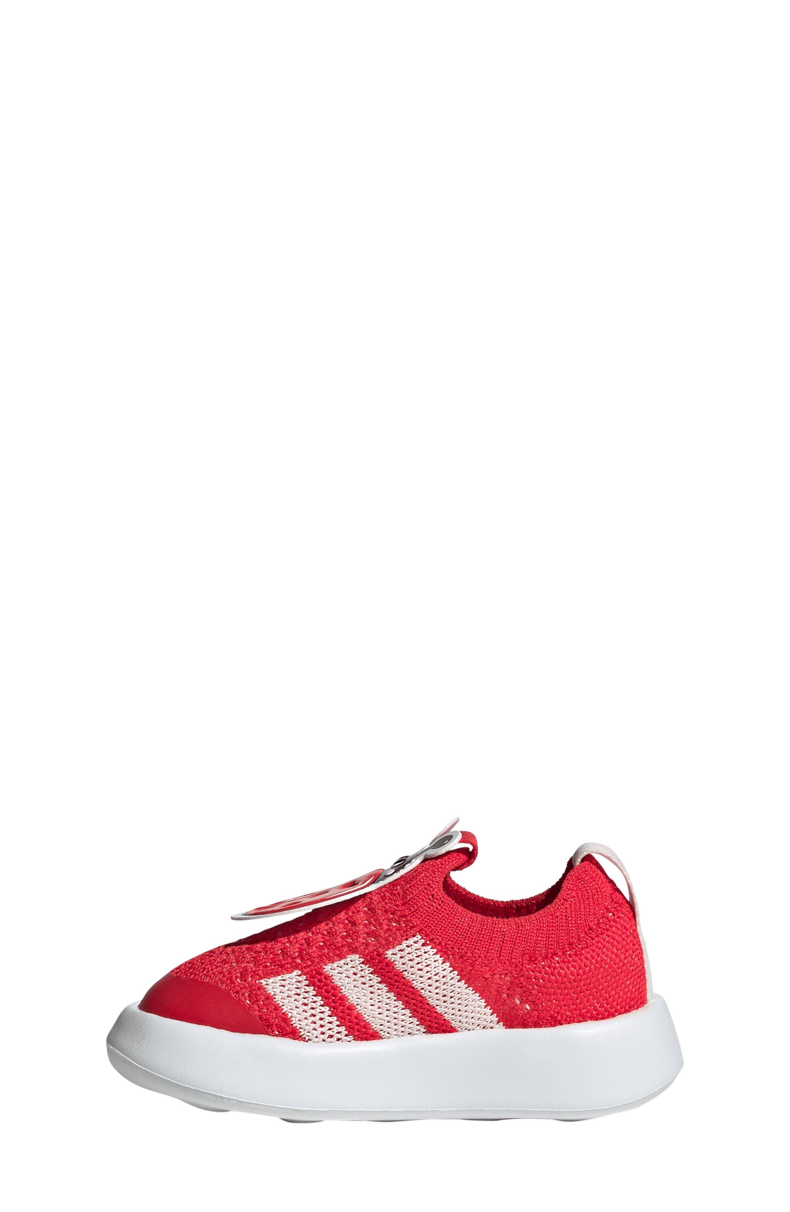 Kids' Bubblecomfy Knit Sneaker, Alternate, color, RUBY/ OFF WHITE/ WHITE
