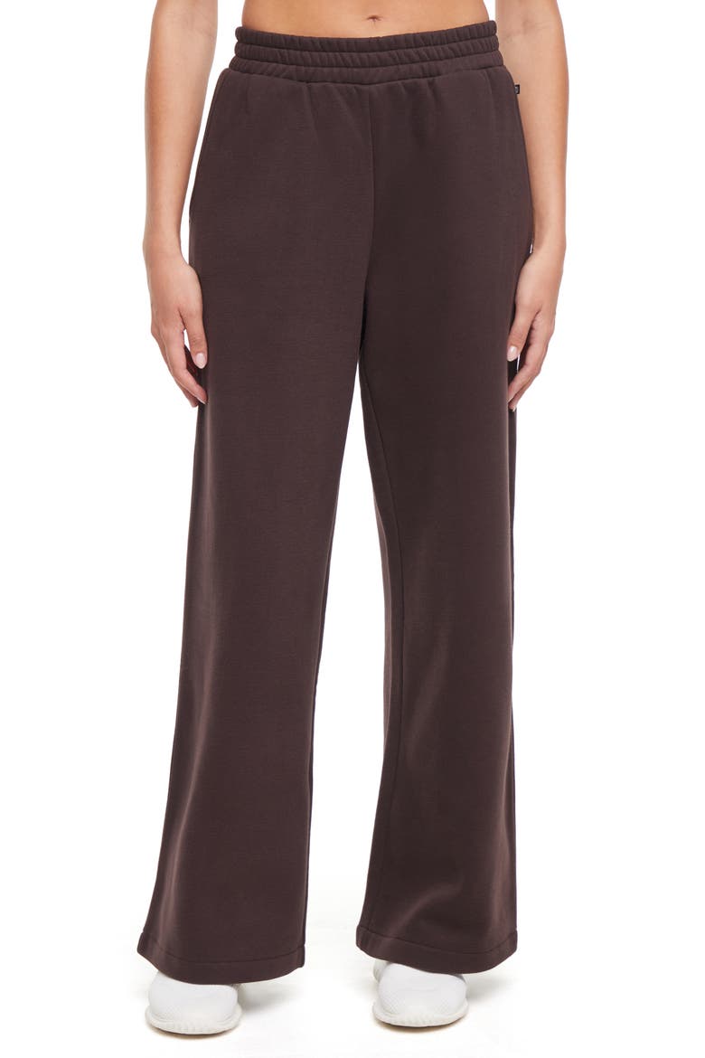 Wren Wide Leg Sweatpants, Main, color, BLACK COFFEE