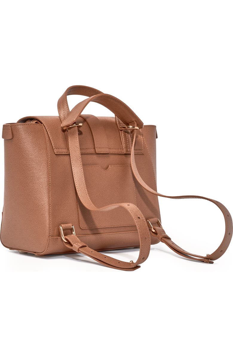 SENREVE Midi Maestra Pebbled Leather 4-Way Convertible Handbag, Alternate, color, Chestnut