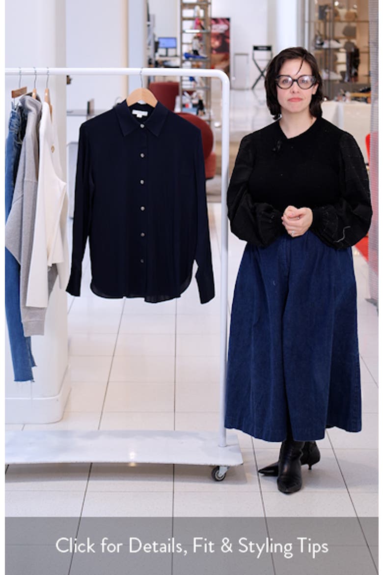 Stretch Silk Button-Up Shirt video