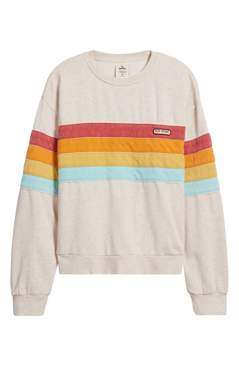 Rip Curl Surf Revival Relaxed Sweatshirt, Alternate, color, Oatmeal