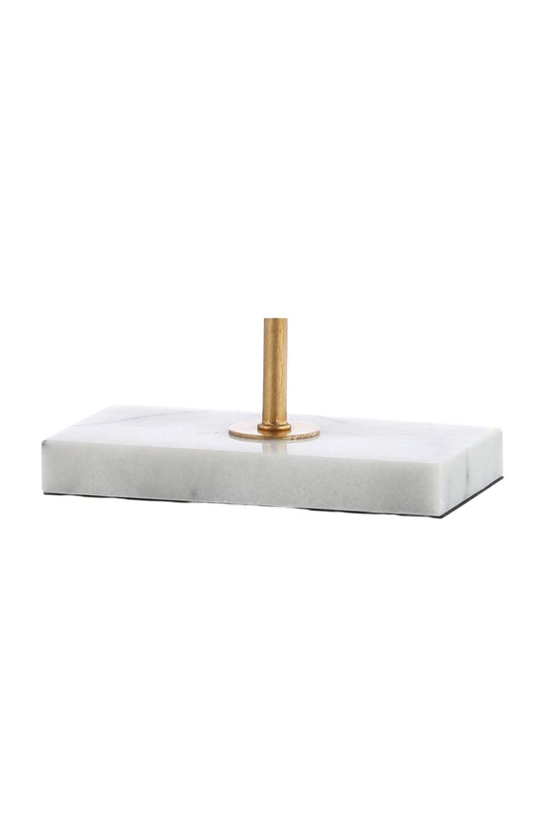 JONATHAN Y Haines 26" Modern Circle Marble/Metal LED Table Lamp, Gold, Alternate, color, Gold Leaf/White