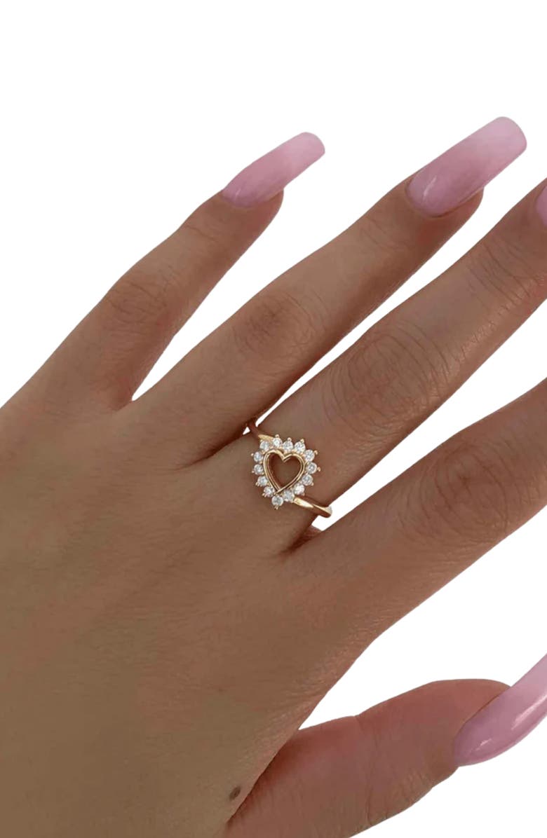 The M Jewelers The Marie Heart Ring, Alternate, color, Gold