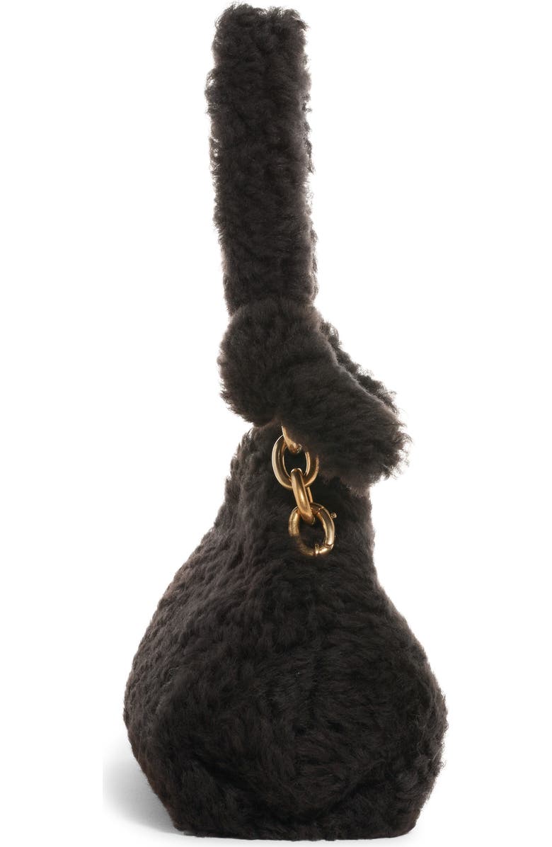 Bottega Veneta Tip Genuine Shearling Frame Shoulder Bag, Alternate, color,