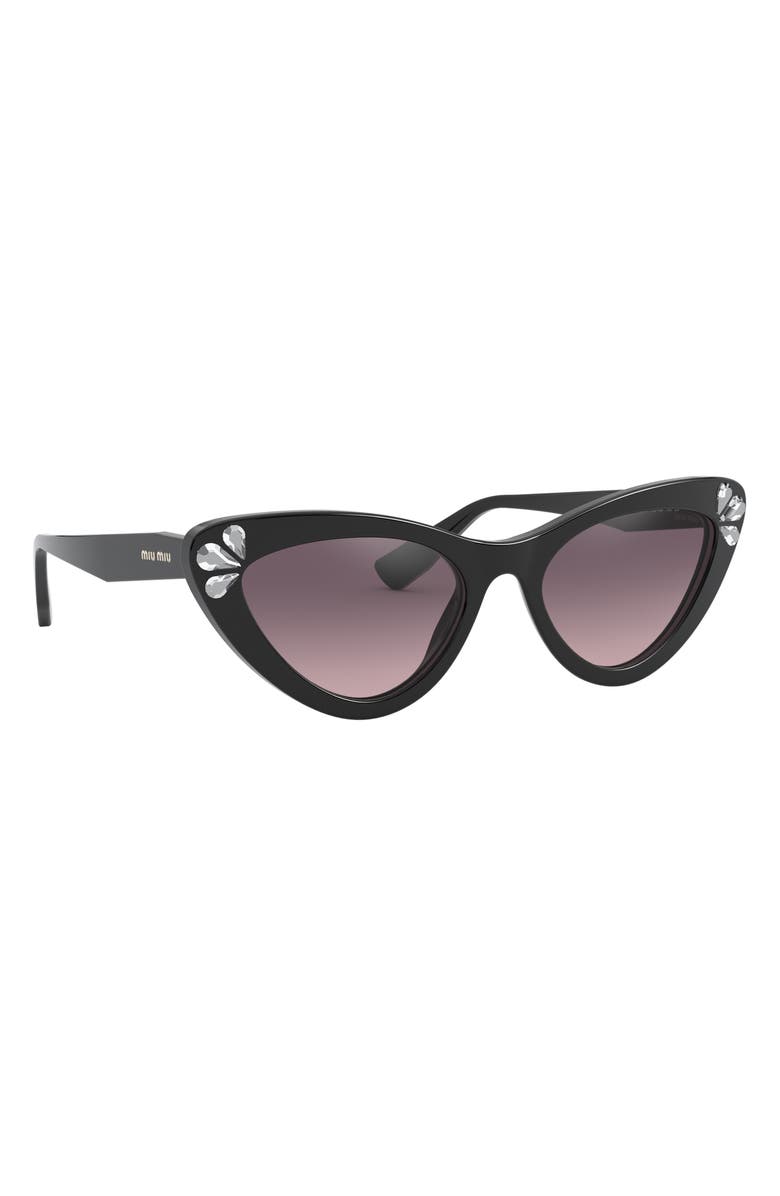 Miu Miu 55mm Butterfly Cat Eye Sunglasses, Alternate, color,