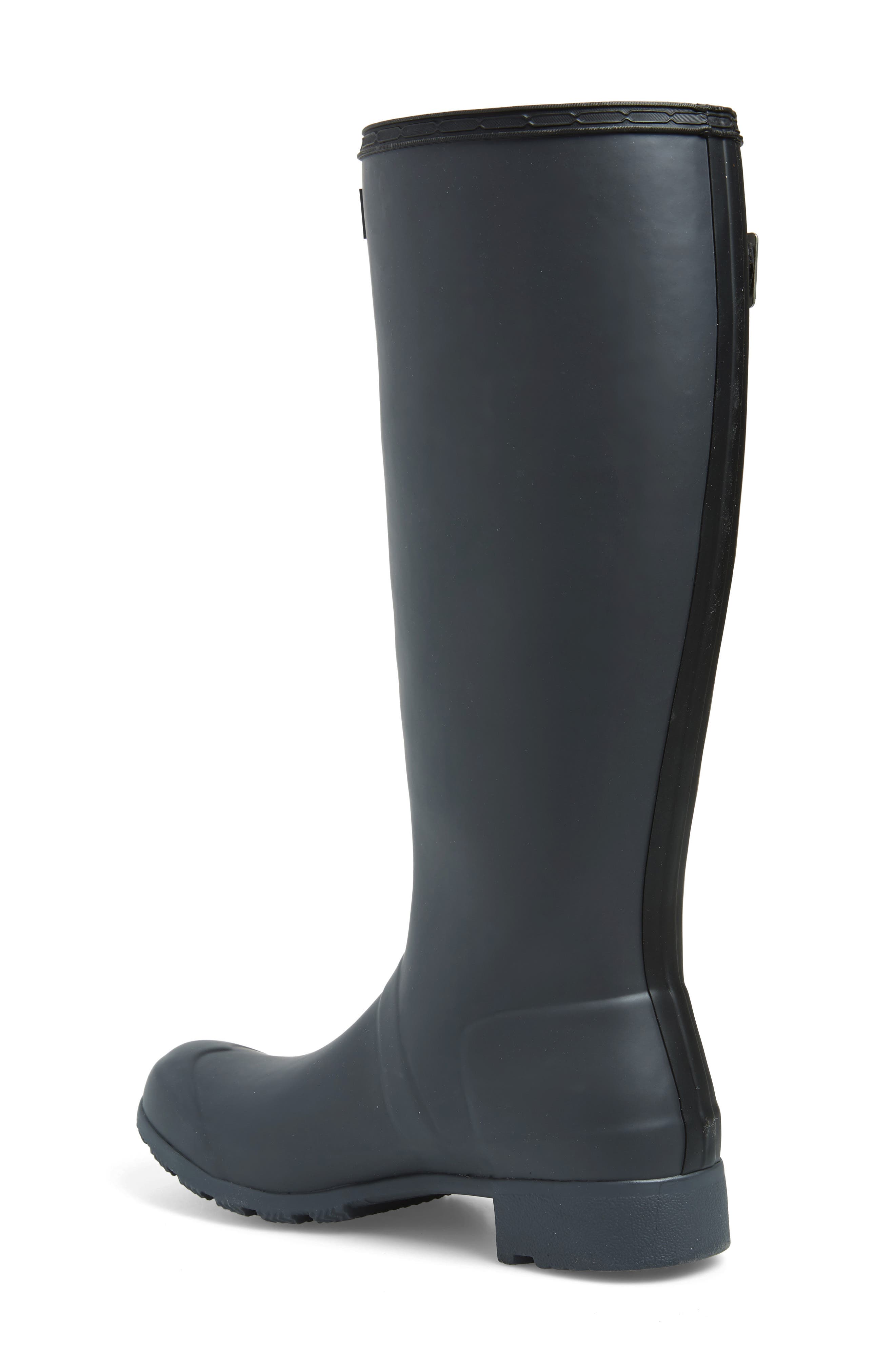 Hunter 'Tour' Packable Rain Boot, Alternate, color, Luna/ Black