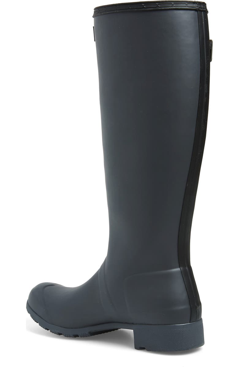 Hunter 'Tour' Packable Rain Boot, Alternate, color, Luna/ Black