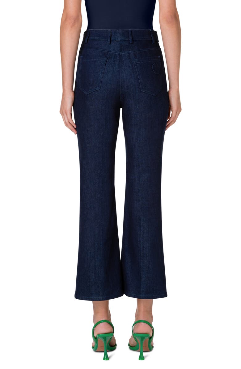 Akris punto Cali Stretch Denim Crop Bootcut Jeans, Alternate, color, 