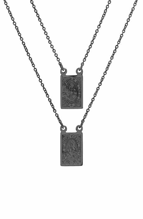 Scapulary Double Pendant Necklace