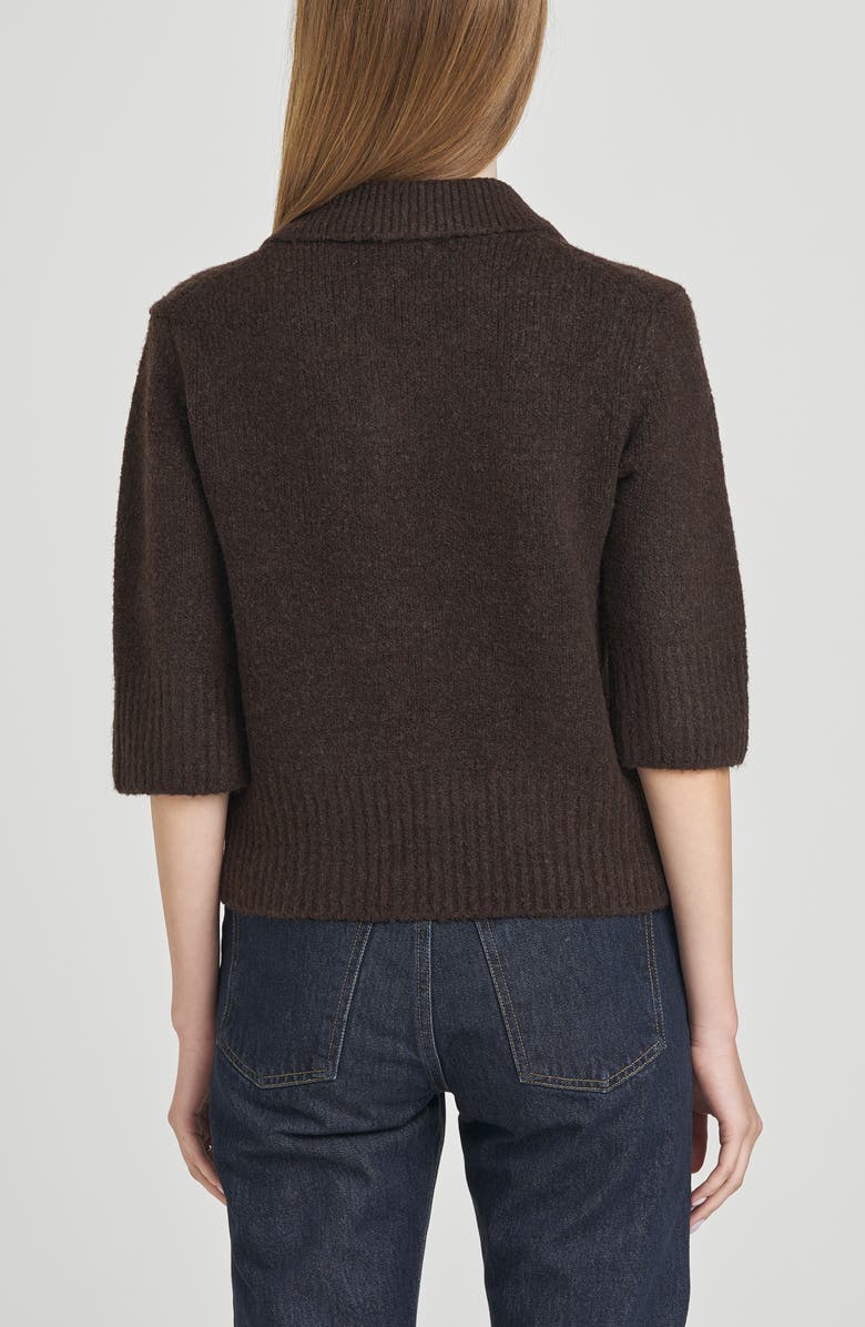 WAYF Harlow Cardigan, Alternate, color, Espresso