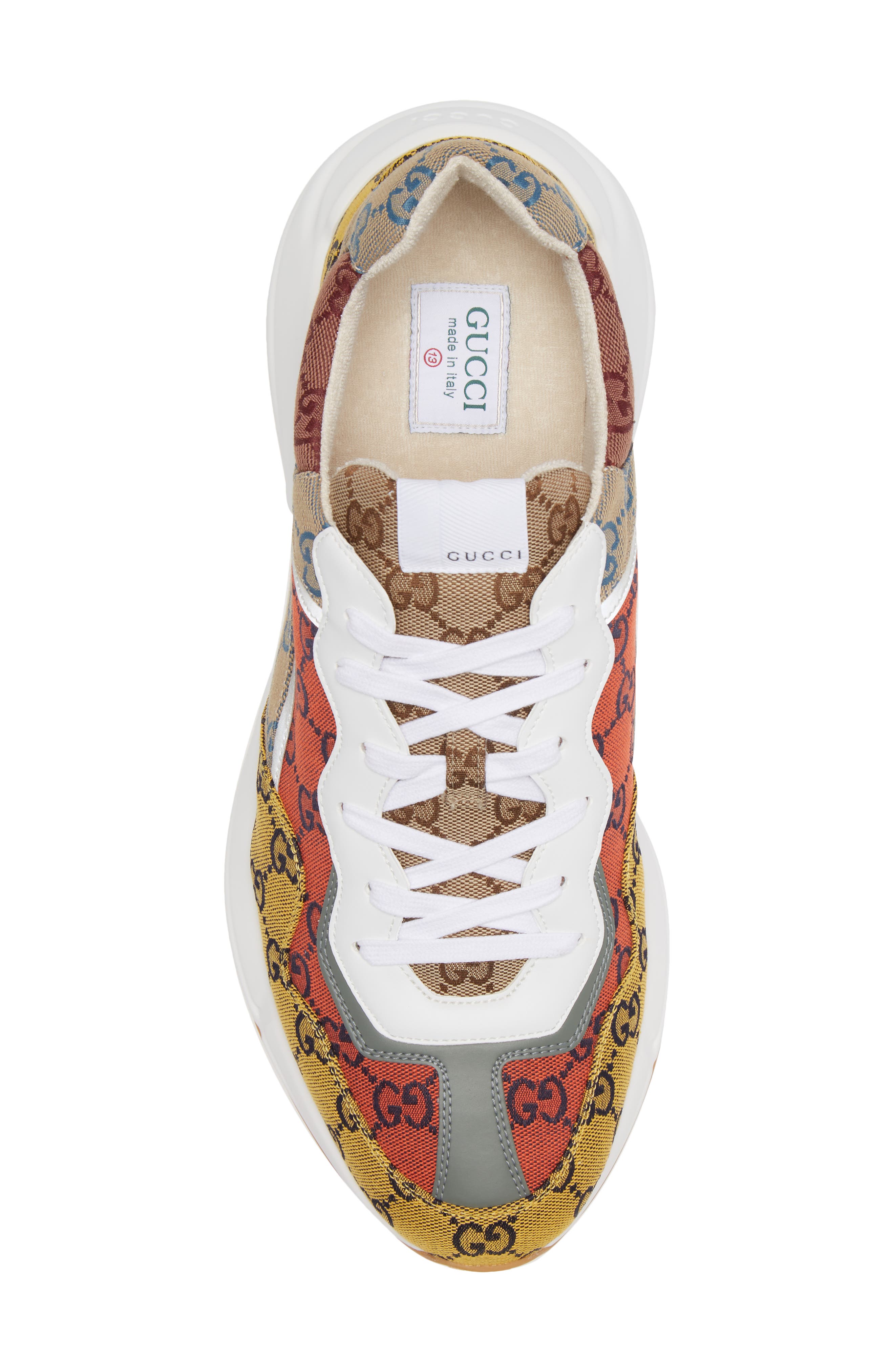 Gucci Rhyton Multicolor GG Sneaker, Alternate, color, 