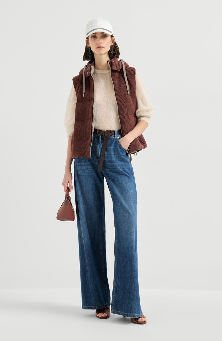 Brunello Cucinelli Baggy trousers, Alternate, color, Denim