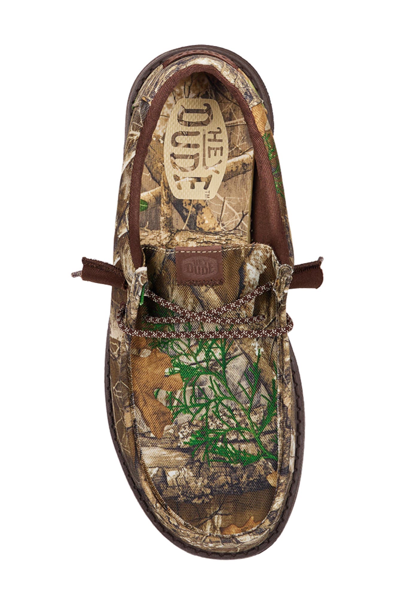 x Realtree Wally Edge Slip-On, Alternate, color, BROWN/ NATURAL