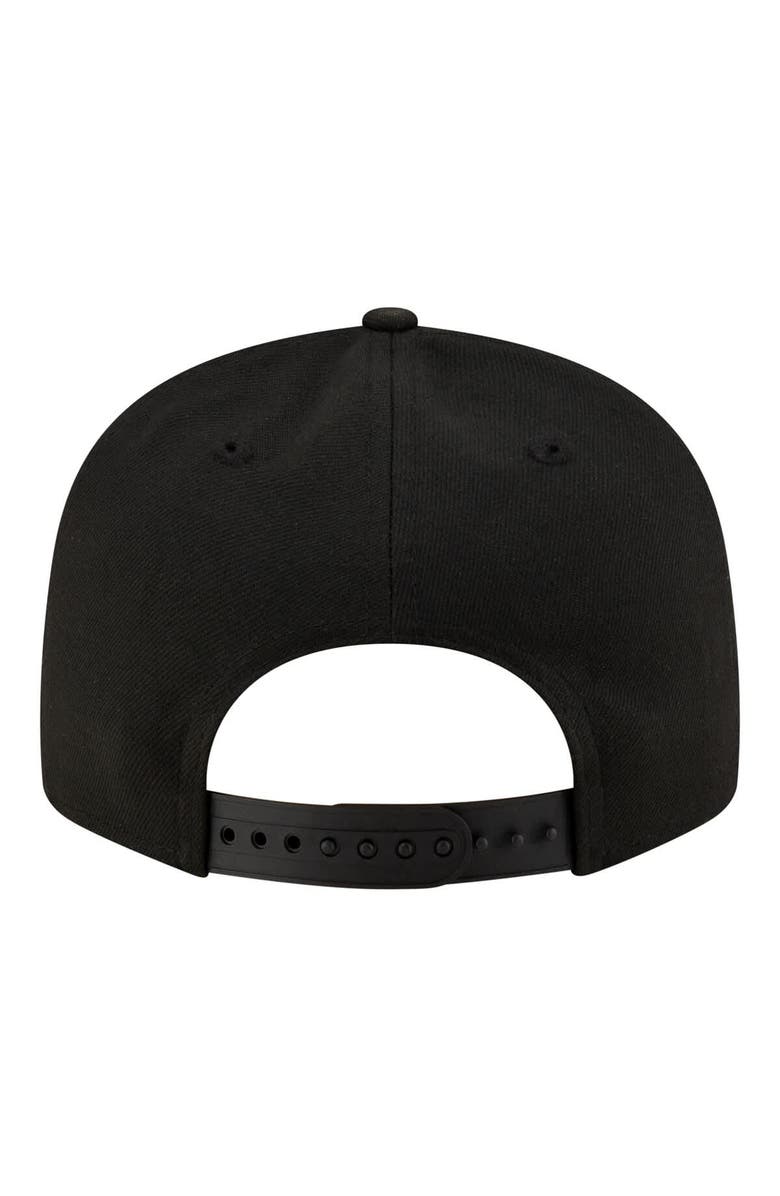 New Era Men's New Era  Black/White Detroit Pistons Team 9FIFTY Snapback Hat, Alternate, color, Black