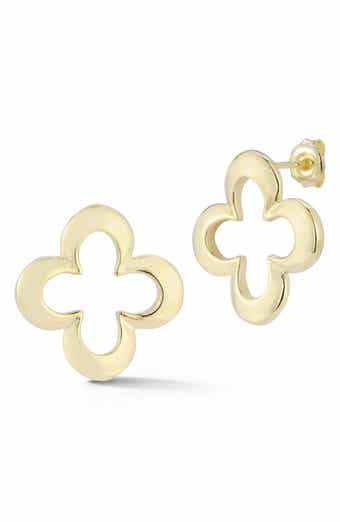 Open Clover Stud Earrings