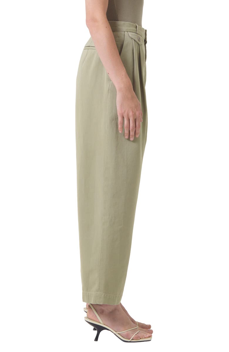 AGOLDE Becker Cotton Barrel Leg Chinos, Alternate, color, Dill