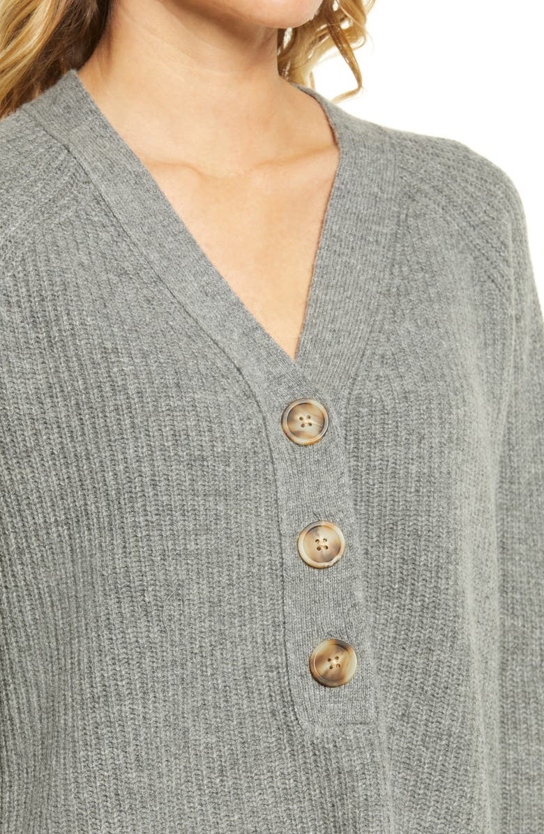 Madewell Lyle Rib Henley Sweater, Alternate, color, 