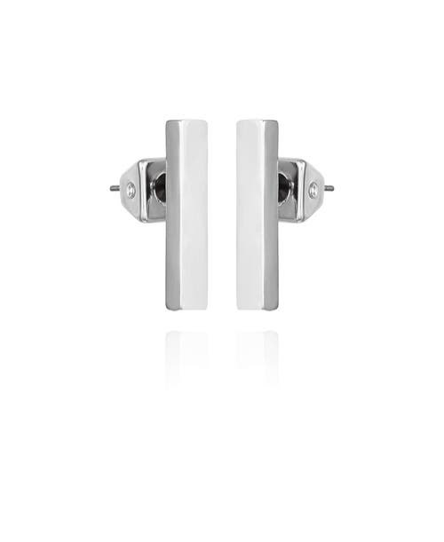 Vince Camuto Vertical Rectangle Stud Earrings In Neutral