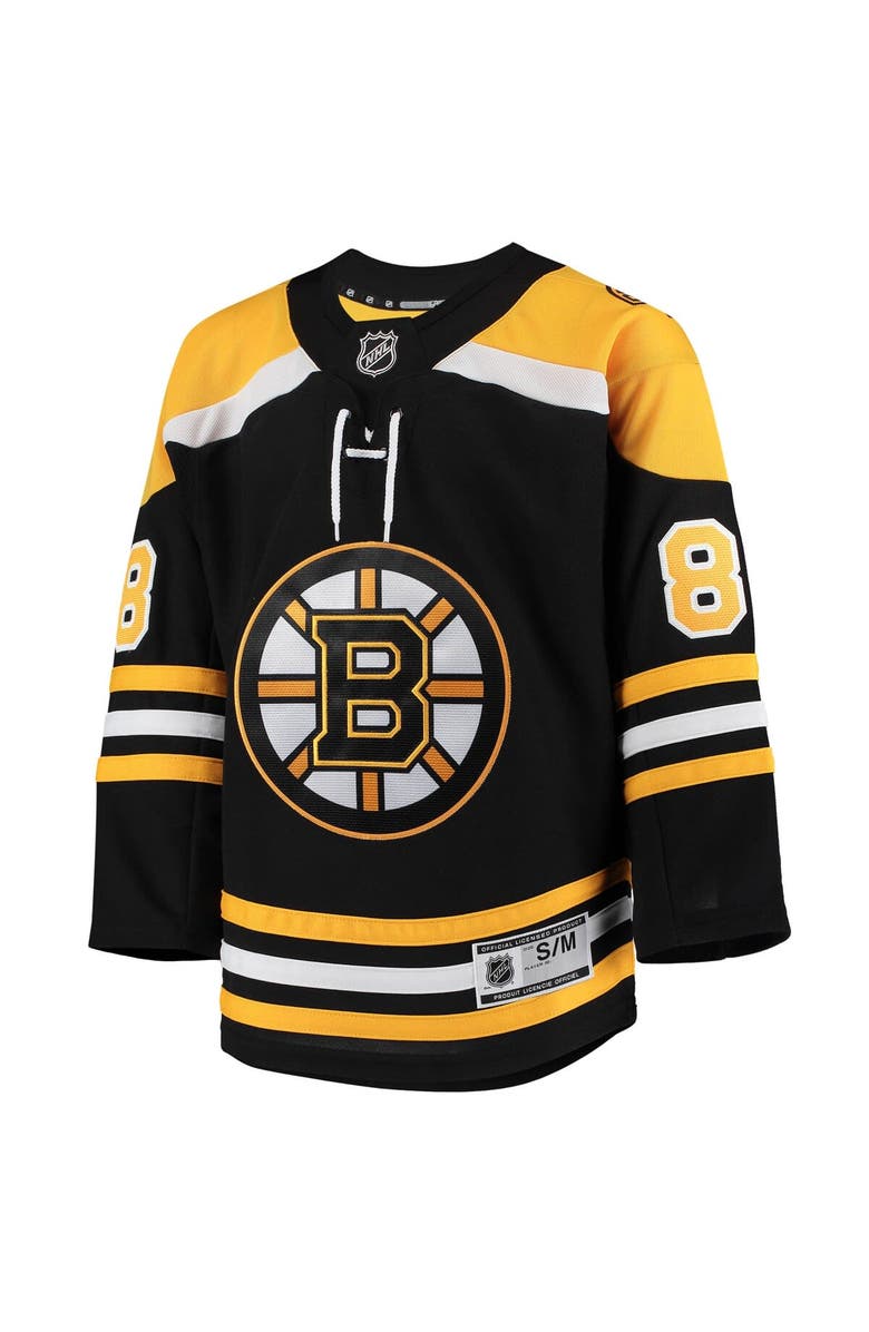Outerstuff Youth David Pastrnak Black Boston Bruins Home Premier Player Jersey, Alternate, color, 