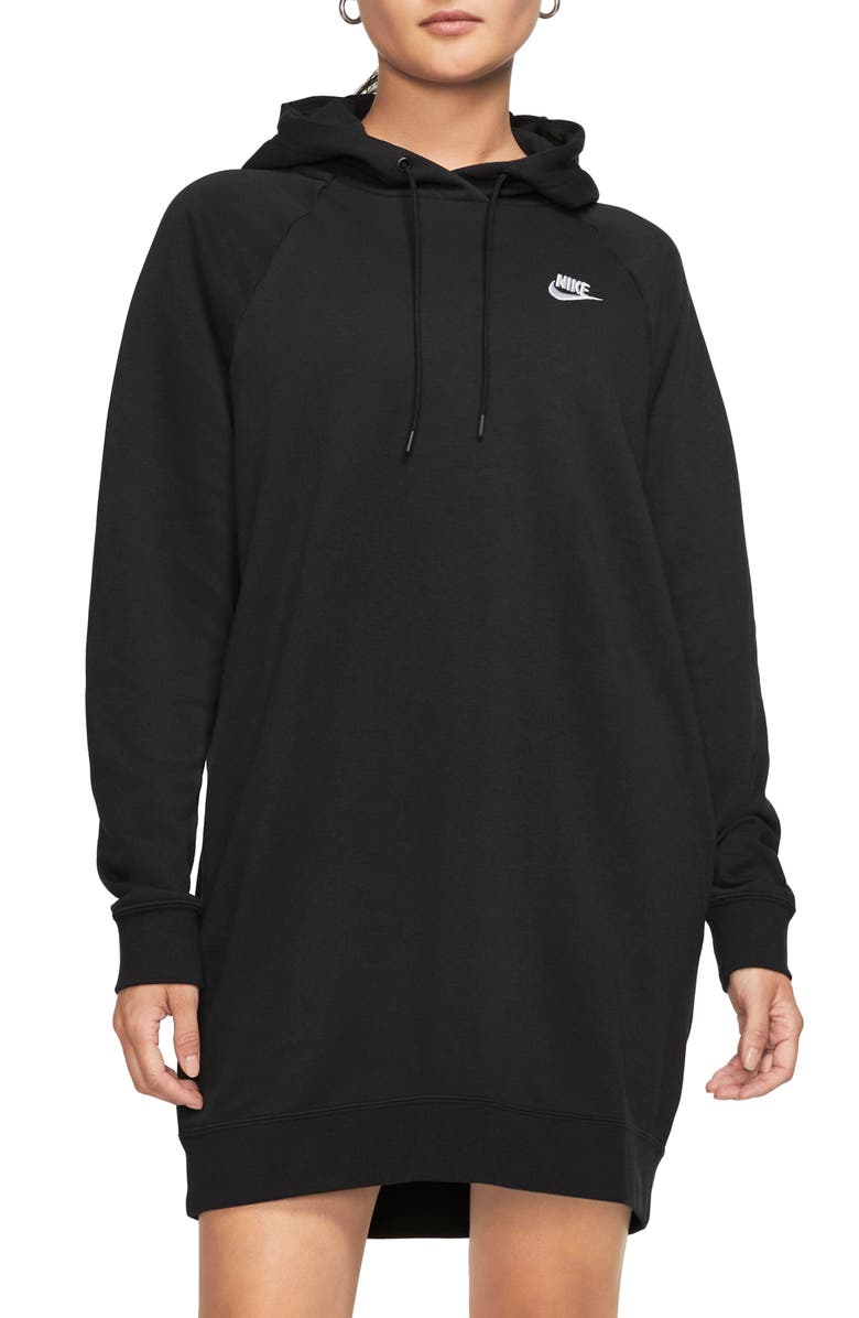 Nike Essential Fleece Hooded Sweatshirt Dress, Alternate, color,