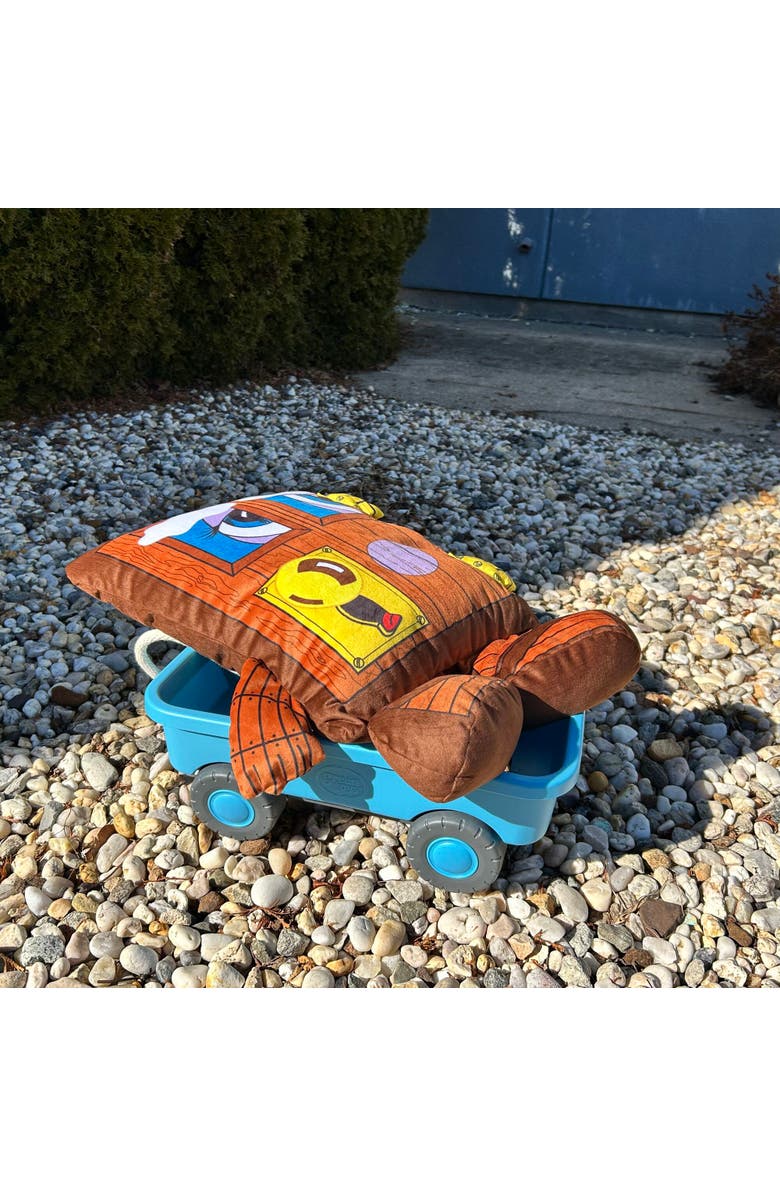 Pillow People Squeaky Door Plush Pillow, Alternate, color, Brown