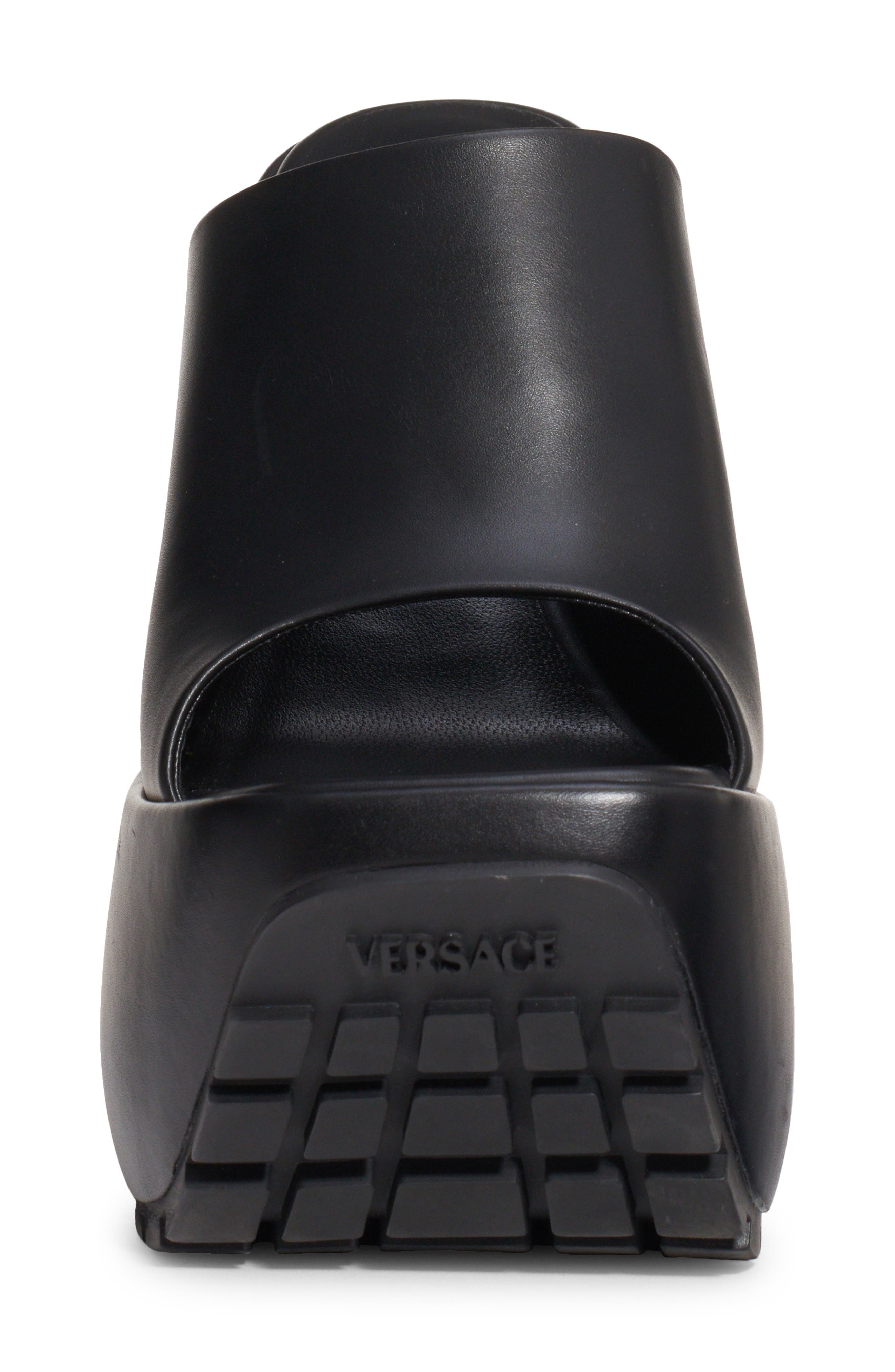 Versace Platform Wedge Slide Sandal, Alternate, color, 