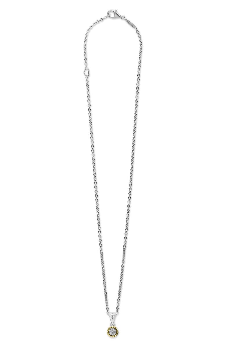 LAGOS Caviar Lux Diamond Pendant Necklace, Alternate, color,