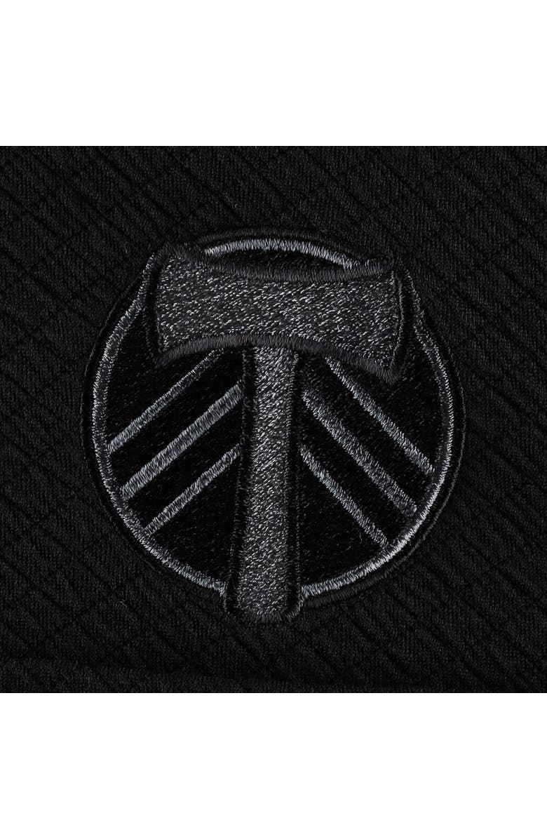 ANTIGUA Men's Antigua Black Portland Timbers Streamer Diamond Button-Up Shacket, Alternate, color, Black