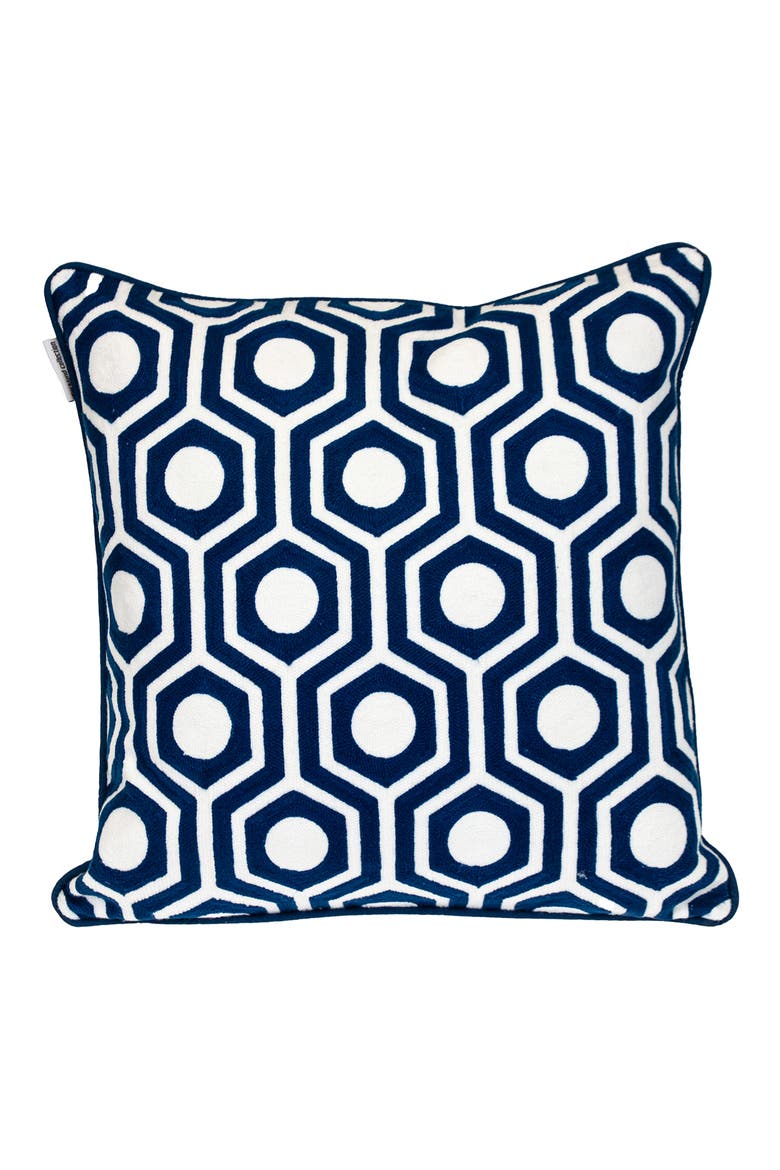 Ursae Embroidered Throw Pillow, Main, color, BLUE