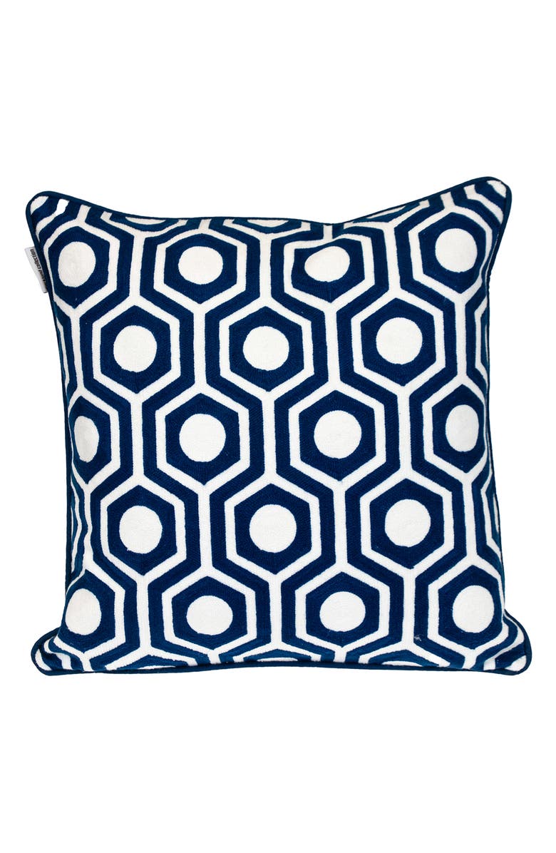 PARKLAND COLLECTION Ursae Embroidered Throw Pillow, Main, color, Blue