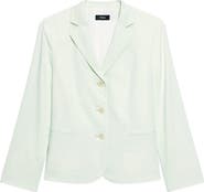 Theory Shrunken Linen Blend Jacket