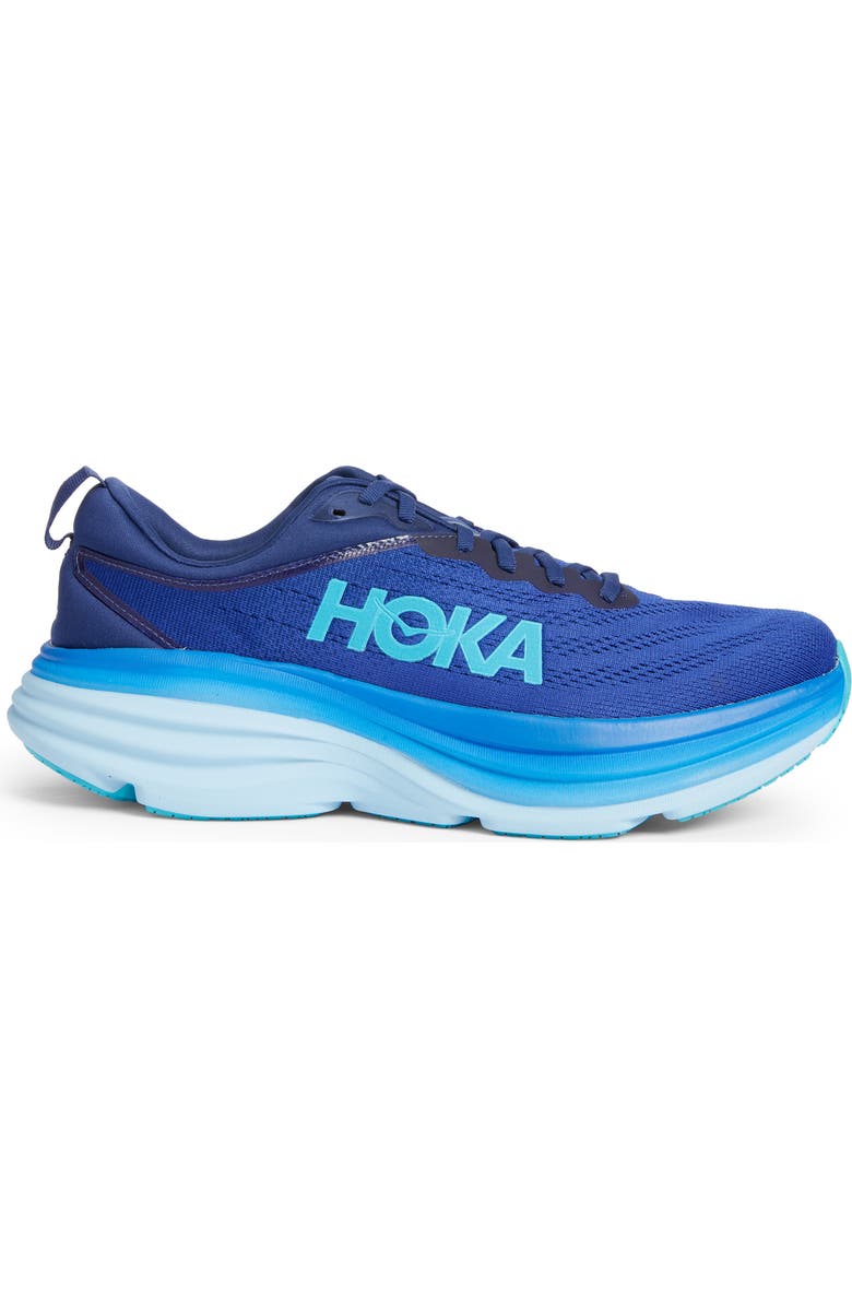 HOKA Bondi 8 Running Shoe, Alternate, color, Blue / Bluing