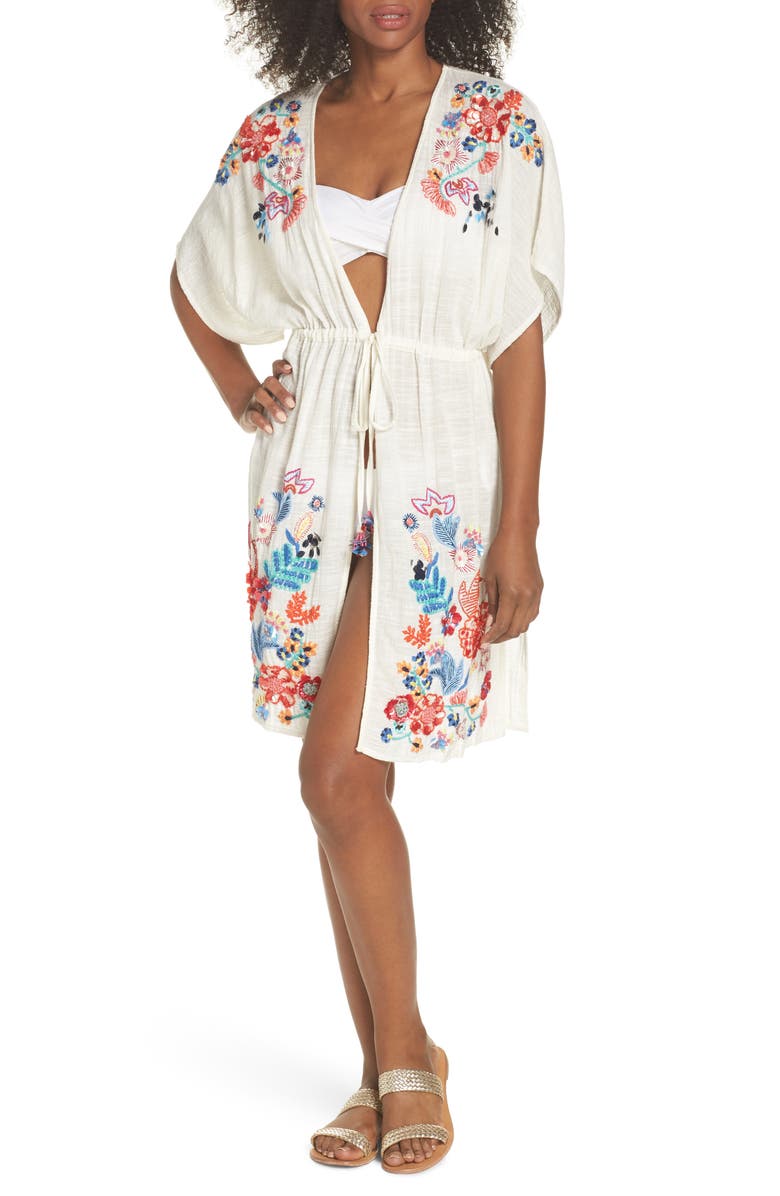 Echo Wildflower Cover-Up Tunic, Main, color, 