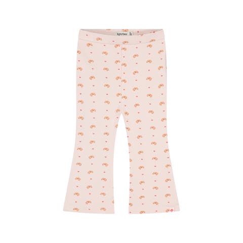 Croissant Print Flared Leggings (baby)