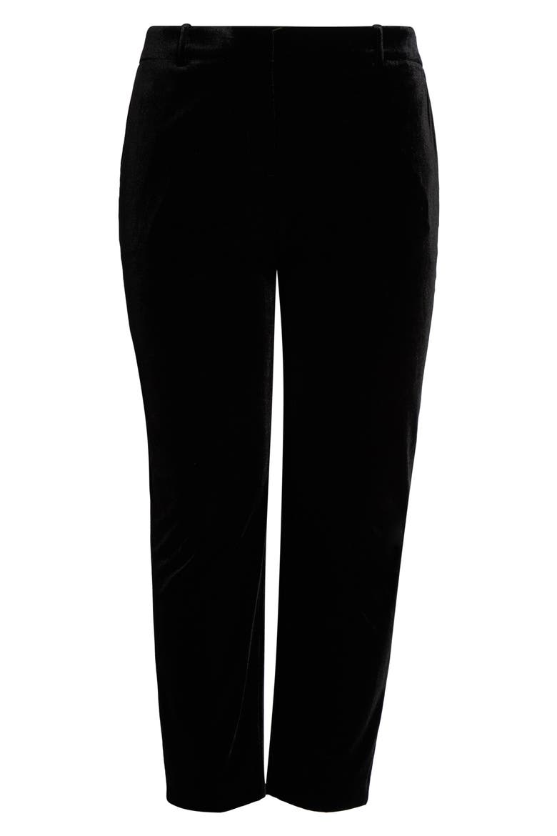 Velvet Classic Pants, Alternate, color, BLACK