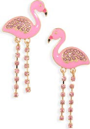Leith Flamingo Drop Earrings