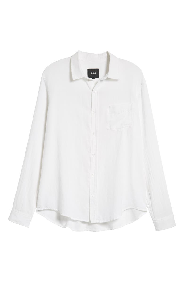 Rails Wyatt Relaxed Fit Solid Button-Up Shirt, Alternate, color, White