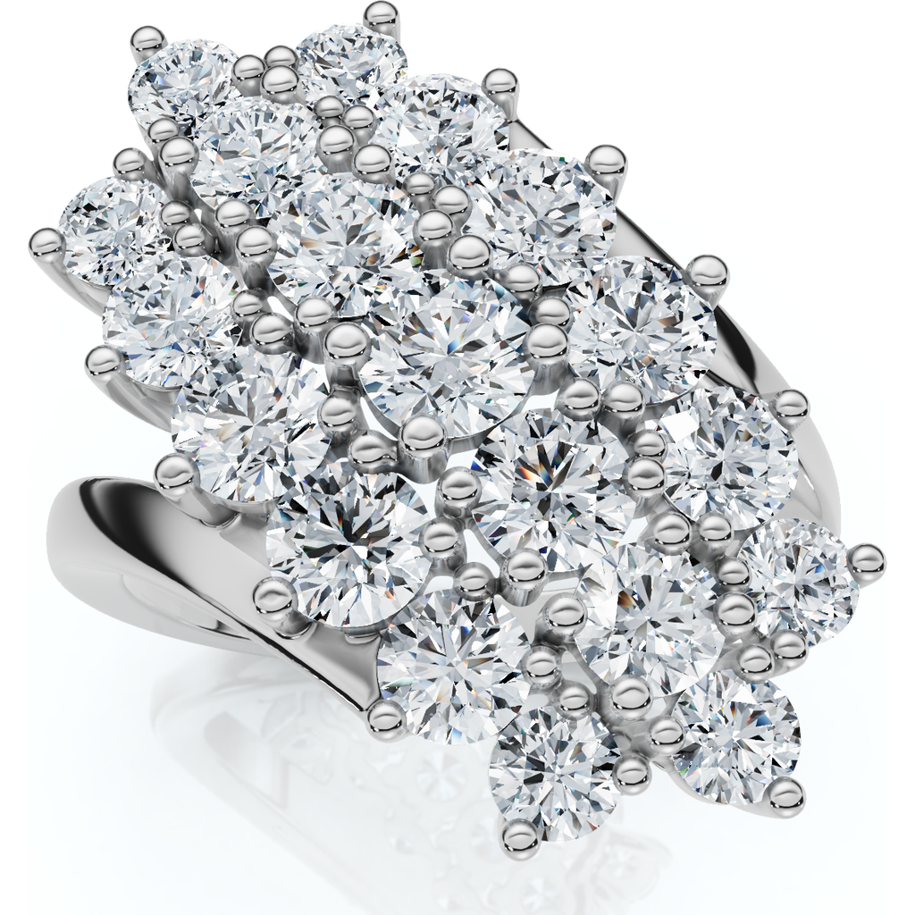 Bliss Diamond Ring 10k Gold Lab Grown In 10k White Gold