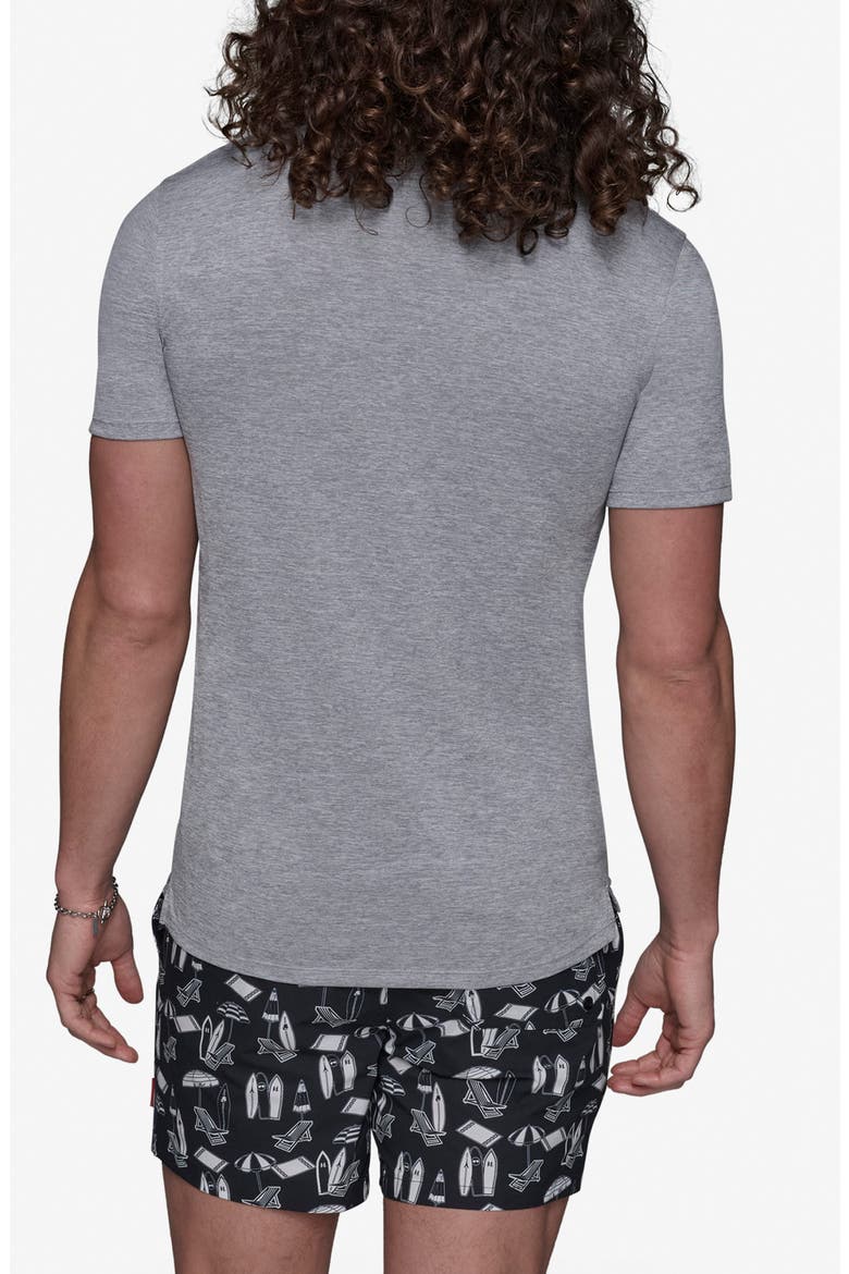 Short Sleeve UPF 30+ Rash Guard, Alternate, color, LIGHT GREY HEATHER