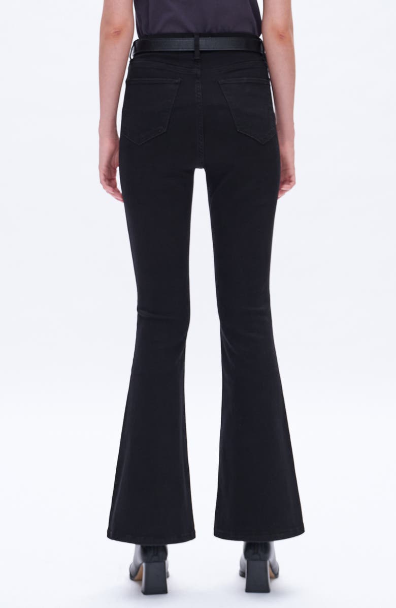 Bayeas Eva High Waist Flare Jeans, Alternate, color, Solid Black