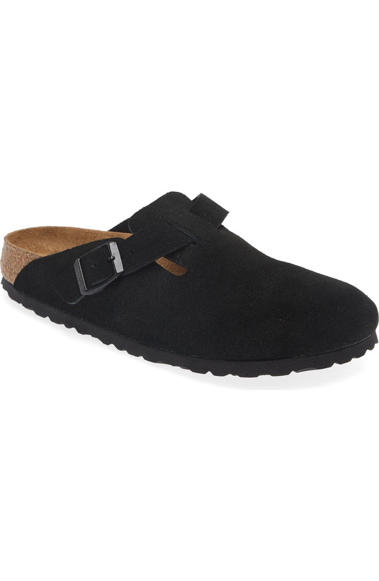 Birkenstock Boston Soft Footbed Clog, Main, color, Black