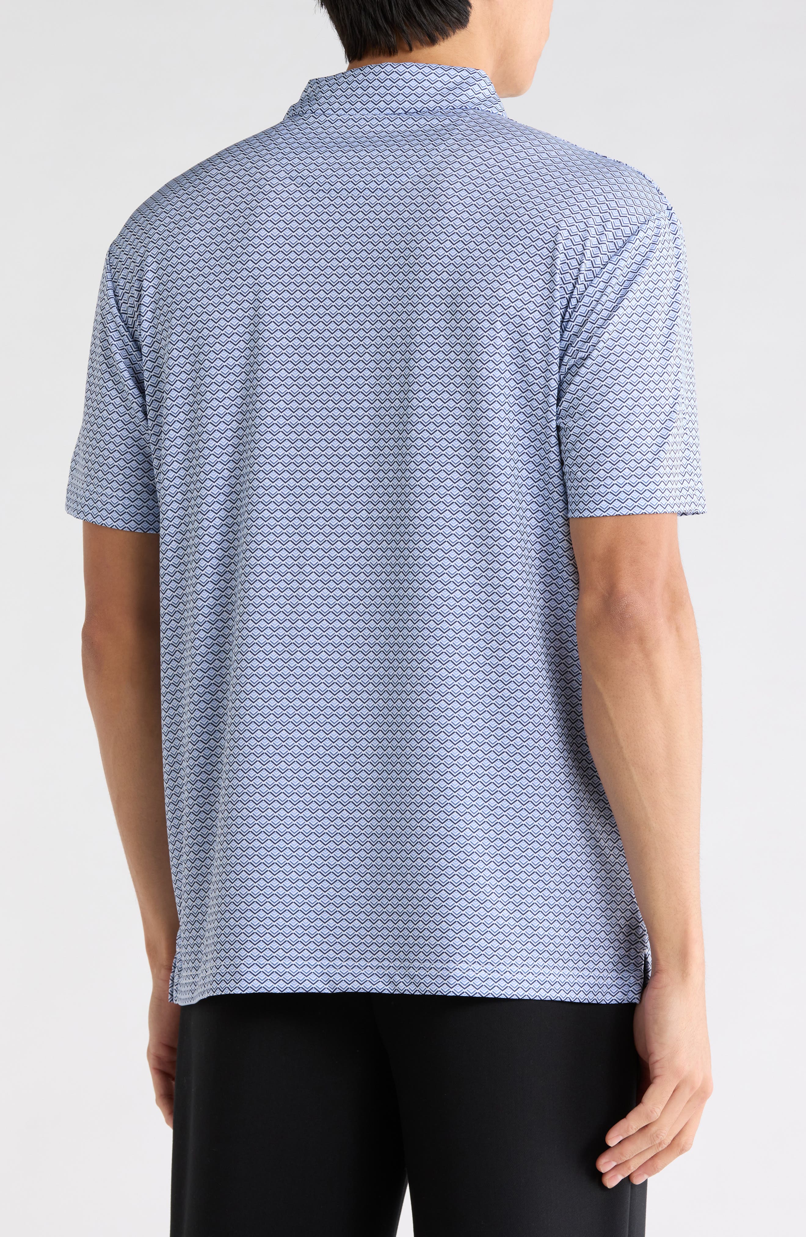 Gradient Chevron Short Sleeve Polo - image 2